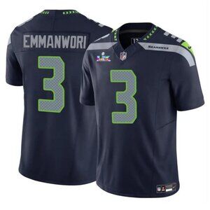 Mens or Youths Choose Nick Emmanwori Super Bowl LX Stitched Jersey Navy Vapor